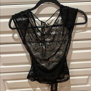 Lioness Black Lace Top